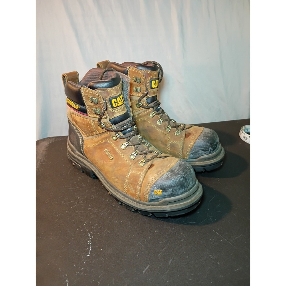 CAT Hauler 6" Boots Men 10 Composite Toe Plate Waterproof Work Hiking Farm Ranch